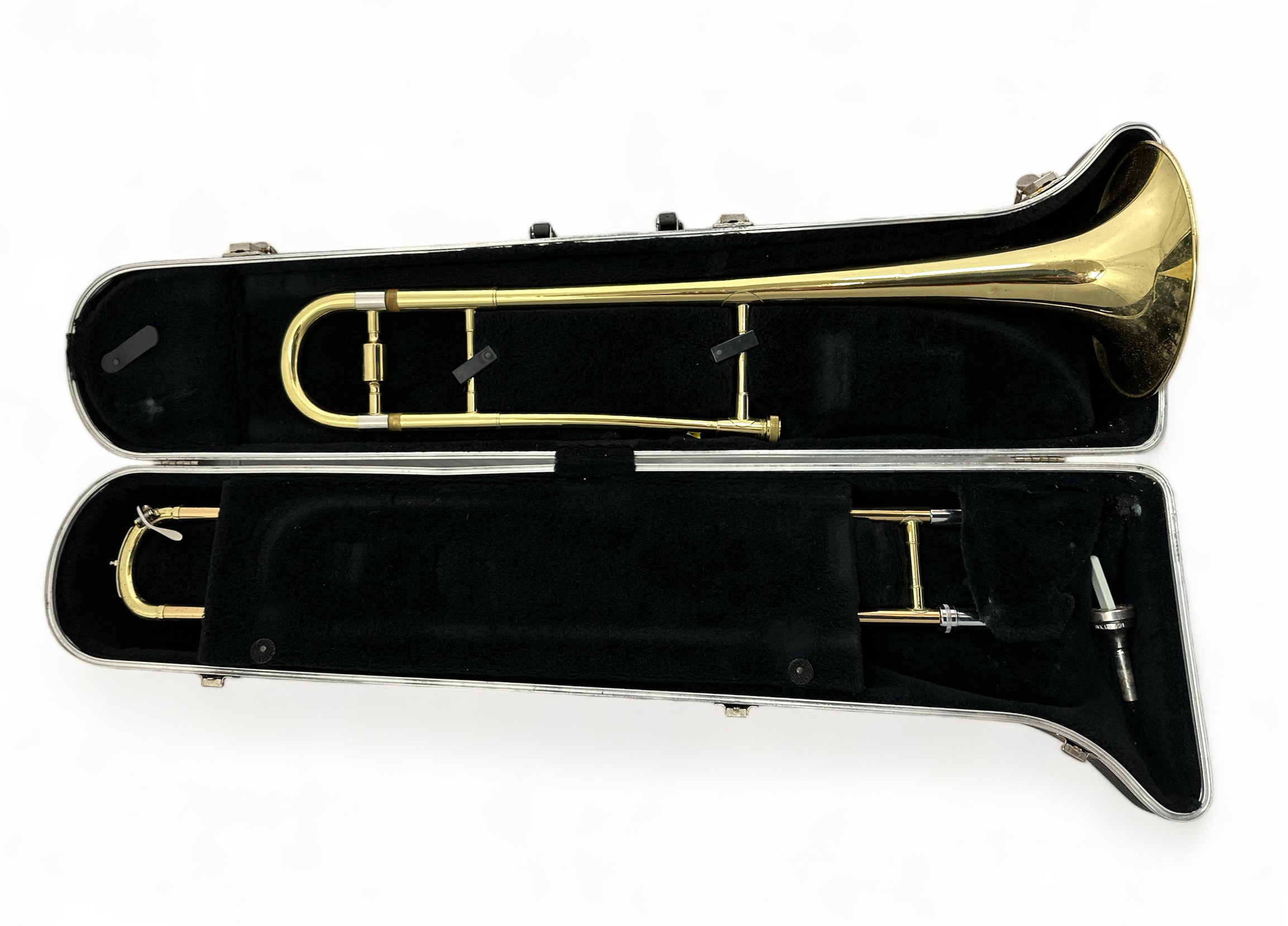 A Blessing Scholastic USA Trombone in hardback fitted case. Generally in good condition with a few - Image 2 of 5