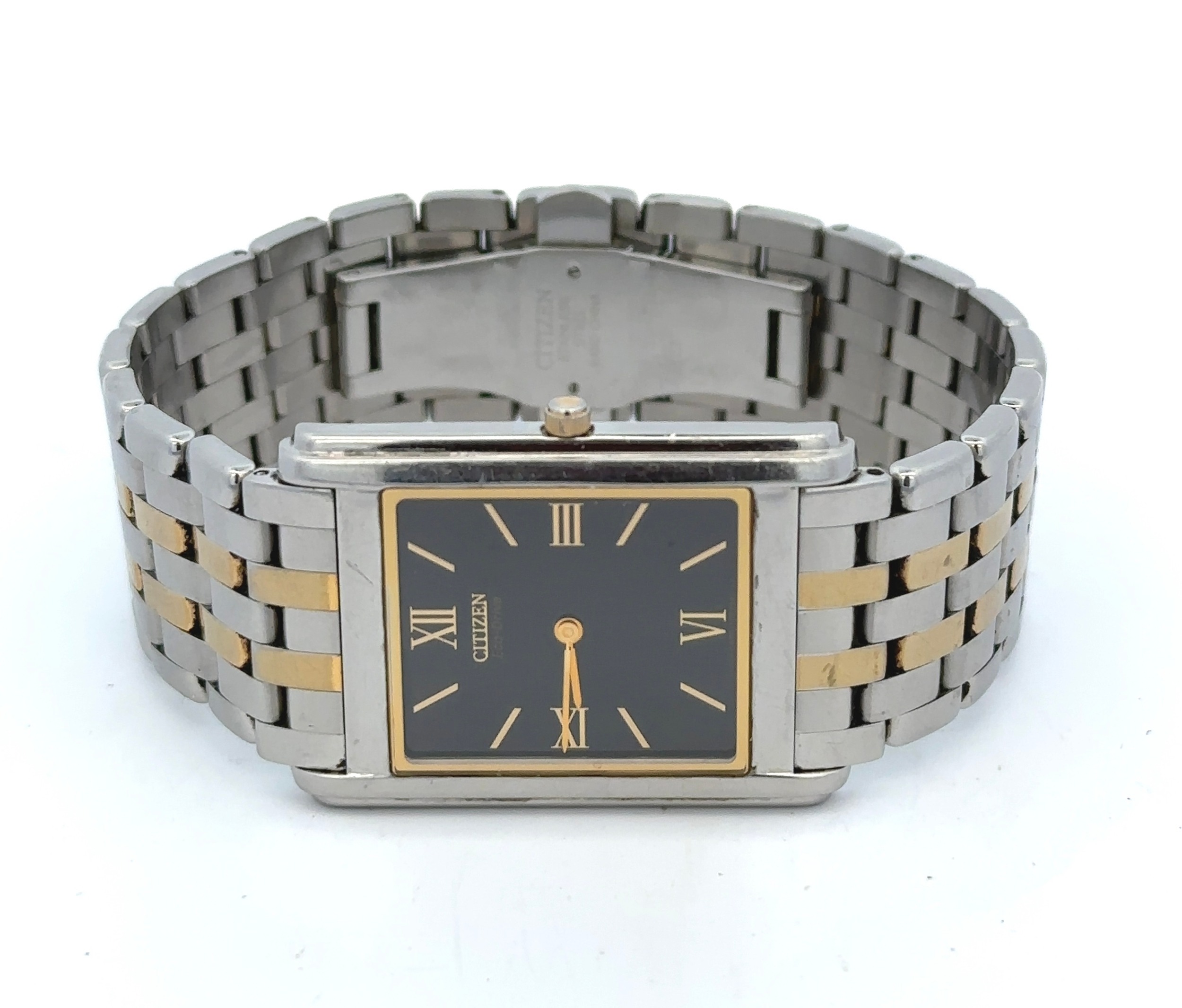 Citizen Eco Drive Stiletto GB20-S013569 wristwatch. Stainless steel case with rectangular black - Image 2 of 5