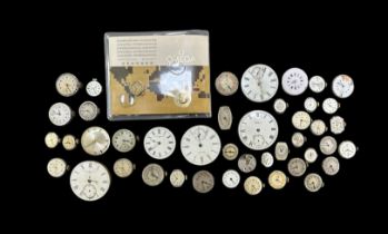 A collection of vintage watch movements (44), to include Omega, Waltham, Cyma, Buren and others.