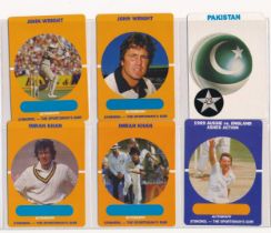Scanlens 1989 Cricketers complete set of 84 cards, sleeved in excellent condition.
