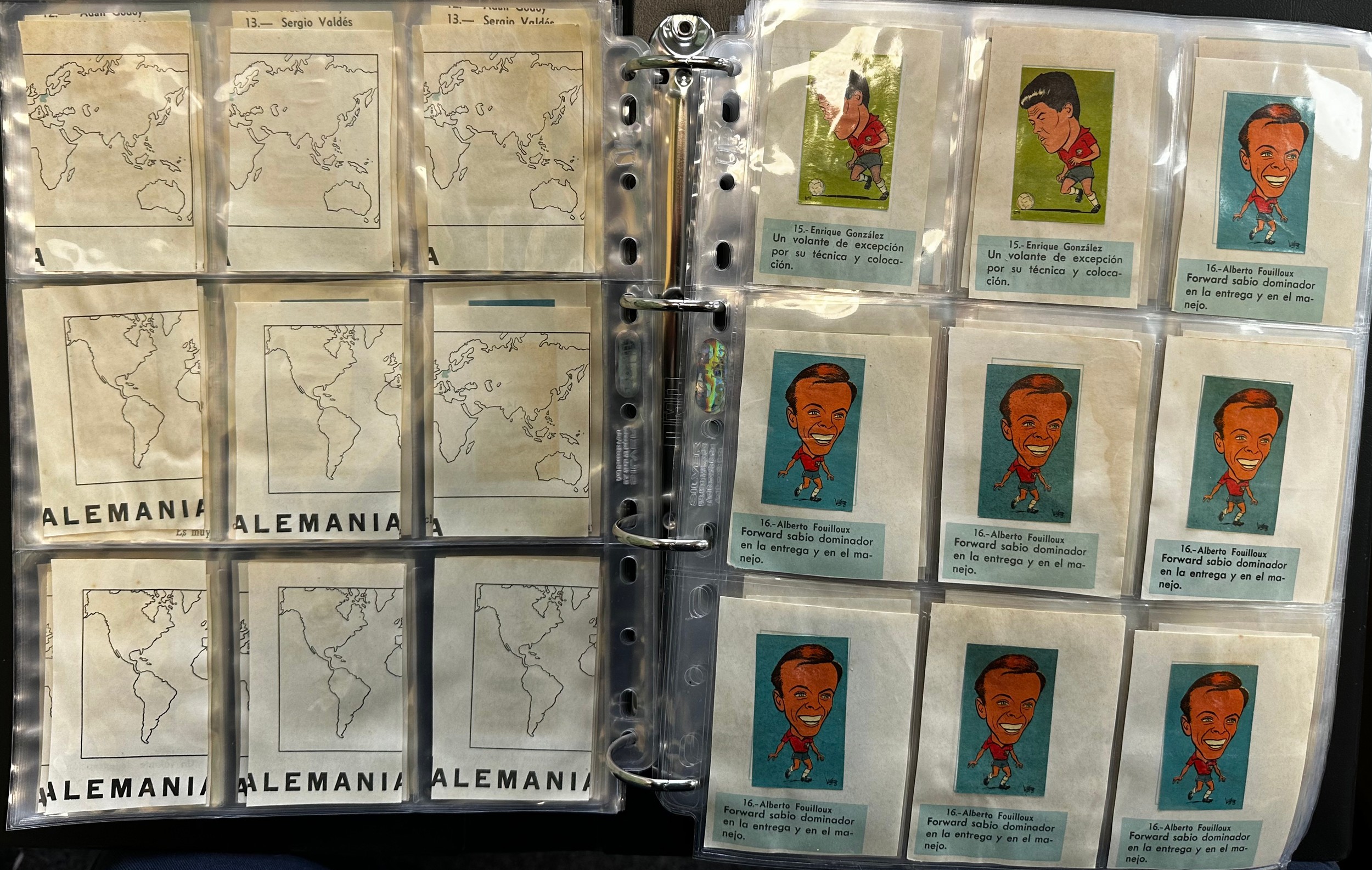 L.C.L./L.O.L. Chile 1962 World Cup Football stickers (approx. 2,500), in 2 albums, all in plastic - Image 9 of 23