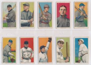 American Tobacco Company Baseball Series T206 white order, range of ten cards, all Piedmont back, in