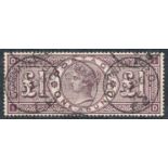 Great Britain, 1884 (1st April) £1 brown-lilac wmk Maltese Cross very fine used. (SG 185), Cat. £3,