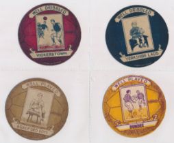 Baines trade cards, Football shaped (10), with Vickerstown, Yorkshire Lads, Bradford Boys, Dundee,