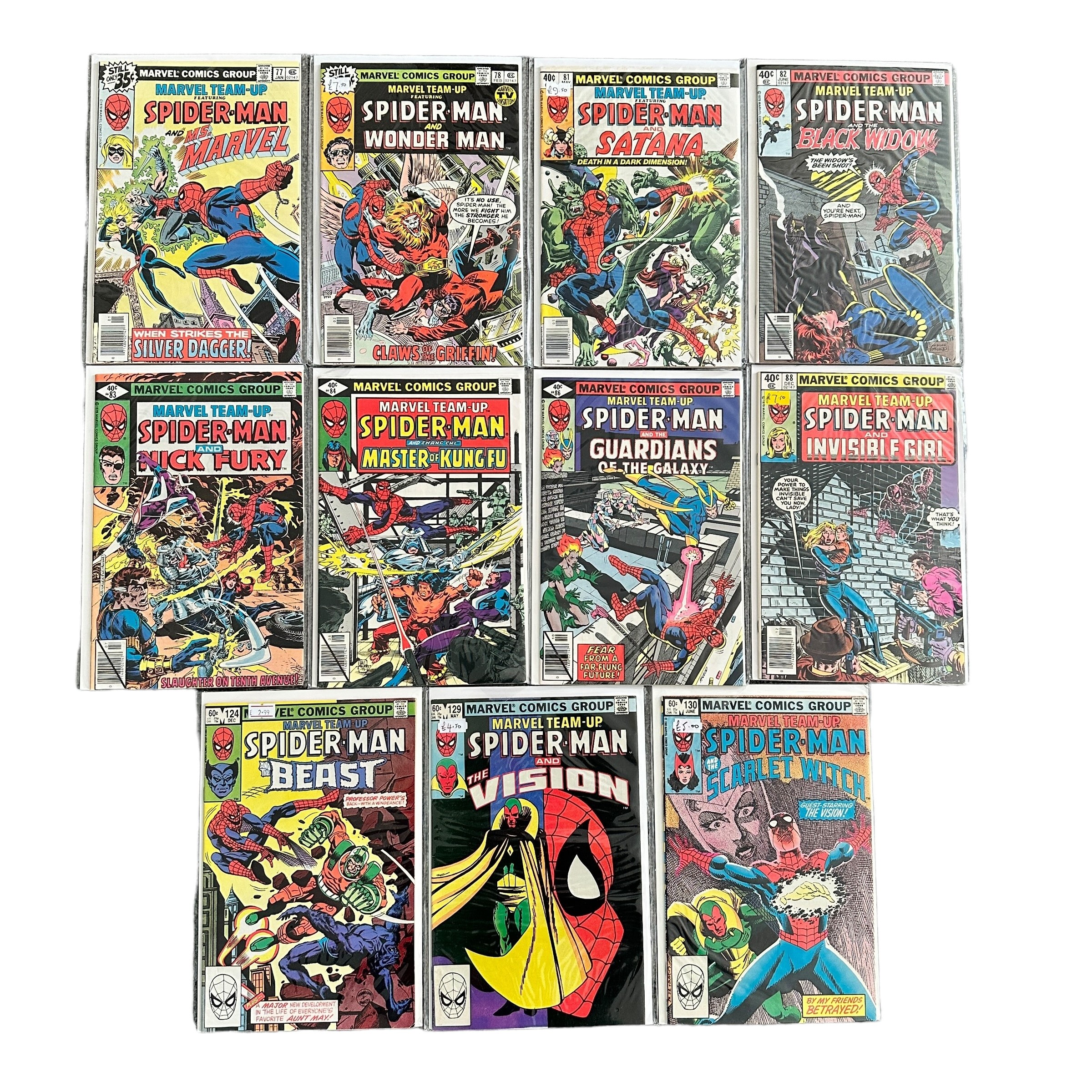 Marvel Team Up Featuring Spider-Man 1970s Nos 59, 60, 62, 63, 65, 66, 68, 70-73, 75, 77, 78, 81- - Bild 2 aus 2