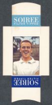 Soiree Cigarettes, Mauritius, Famous Footballers uncut packet issue, No.23 Jim Langley, Fulham &