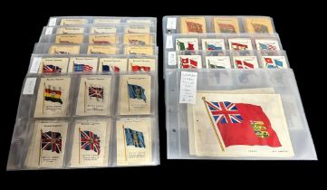 Cigarette card and trade card collection, all in plastic sleeves, mainly complete, with examples