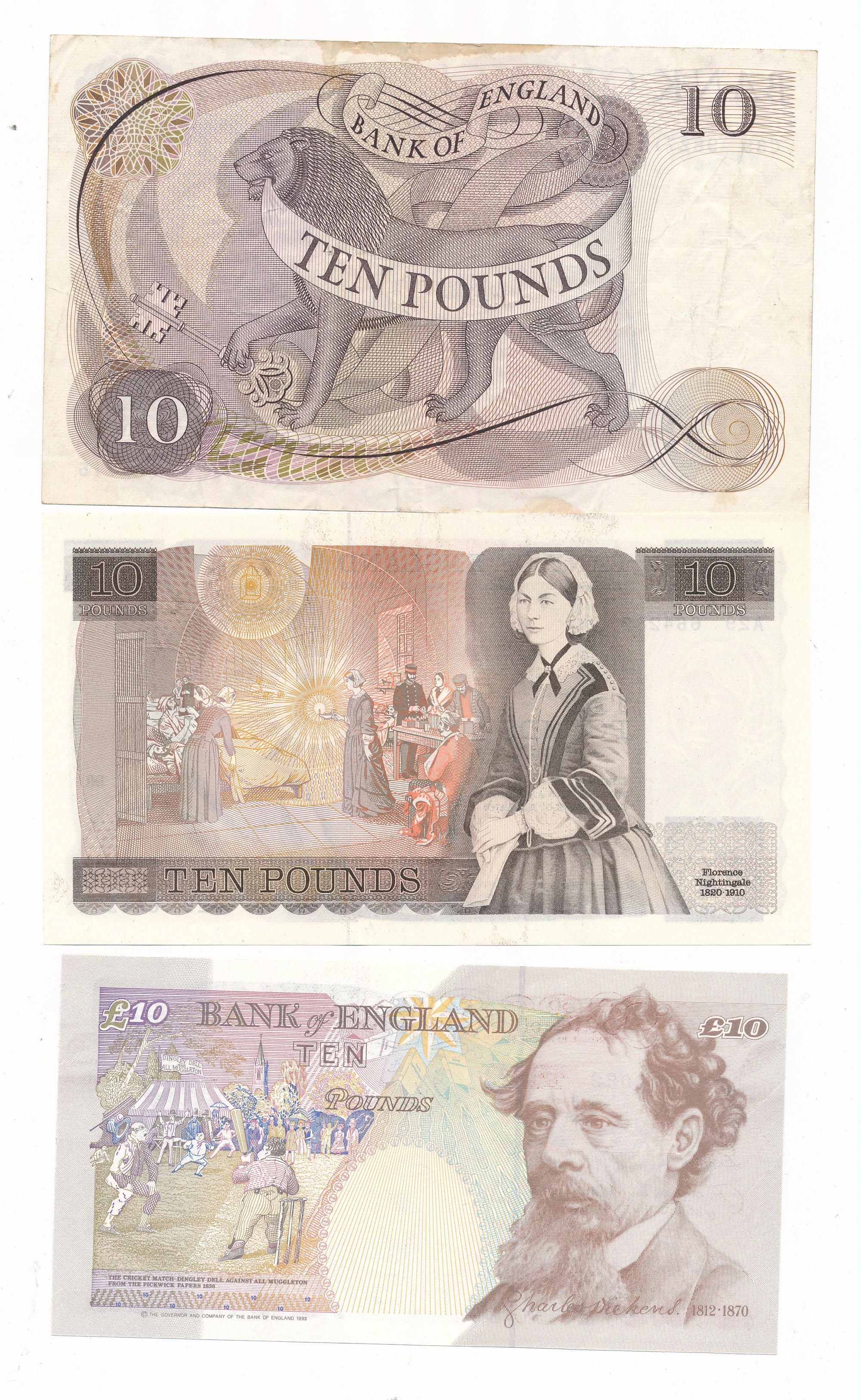 GB Banknotes £10 and £20 collection (6) good very fine to uncirculated, with £20 Page D48, Gill 1991 - Image 4 of 4