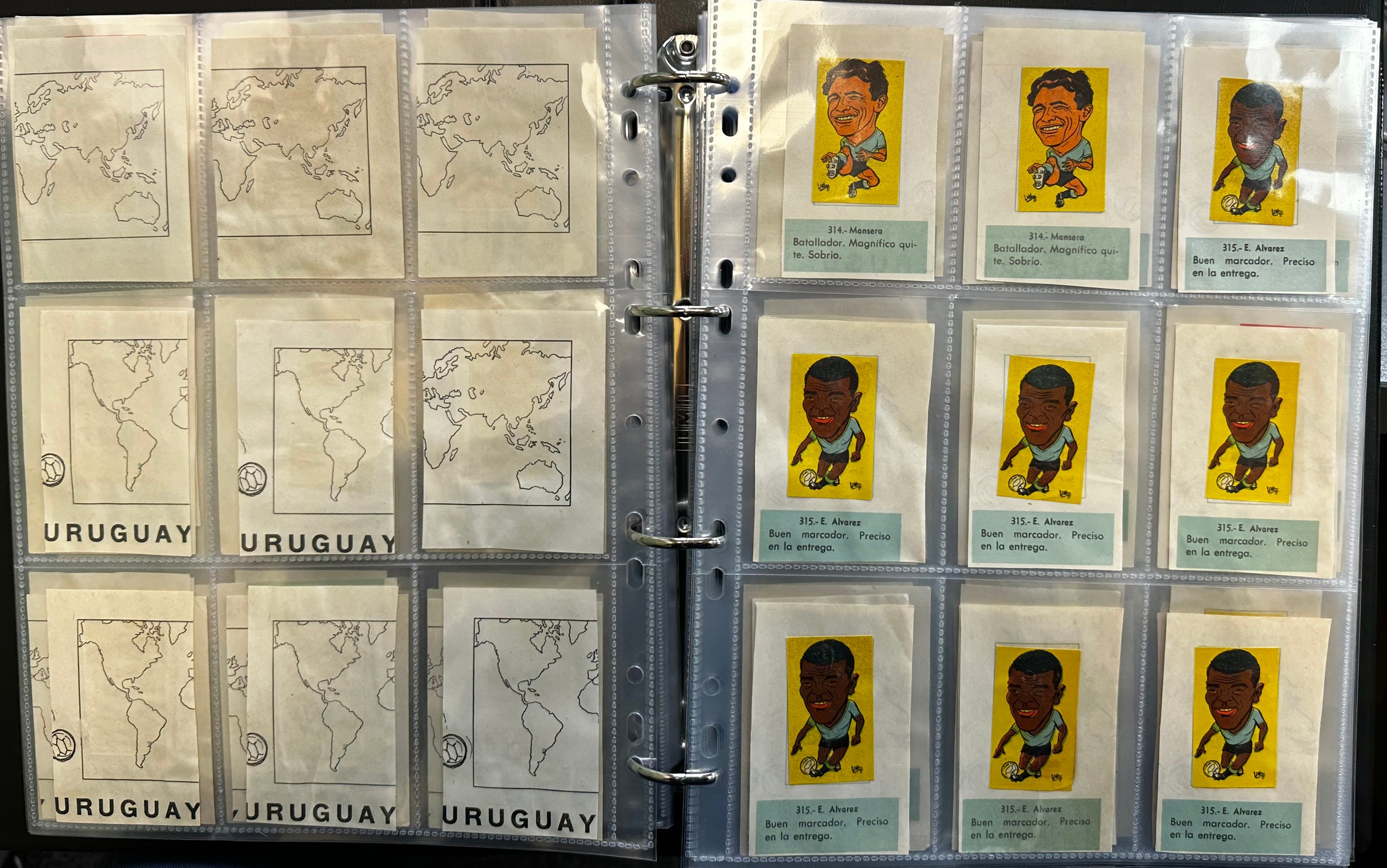 L.C.L./L.O.L. Chile 1962 World Cup Football stickers (approx. 2,500), in 2 albums, all in plastic - Image 13 of 23
