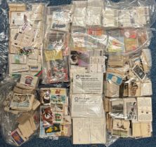 Large collection of cigarette and trade cards in banded sets?/part sets, partially sorted, in