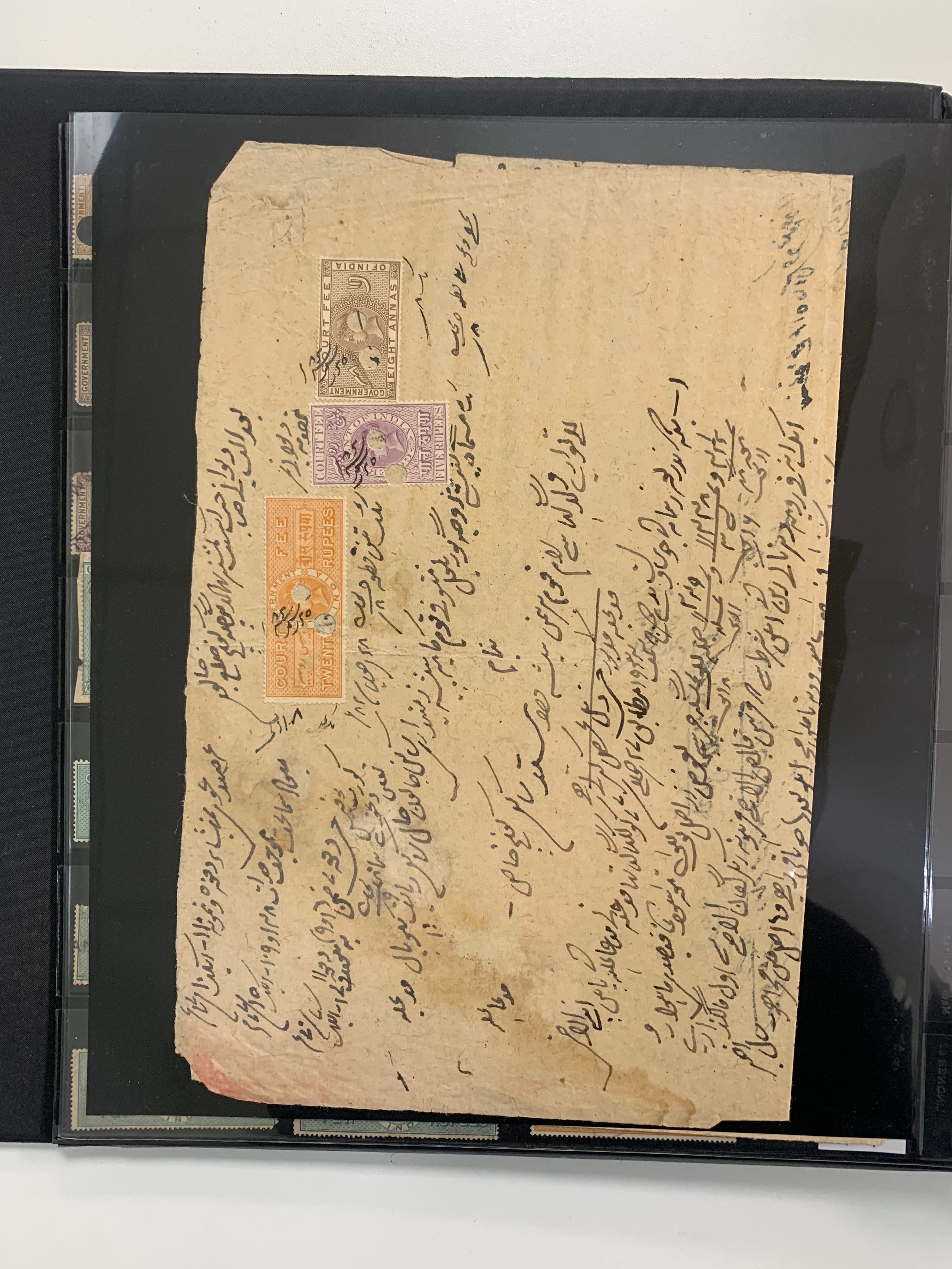 India – Revenues, neatly presented and interesting collection in well-filled binder, including; - Image 4 of 48