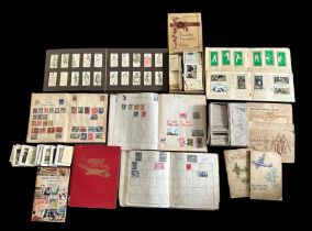 World stamp and cigarette card collection, including small quantities of GB & Foreign issues