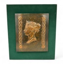 Peter Shaw (British), 1840 1d Black copper relief plaque by Peter Shaw, limited edition numbered 7