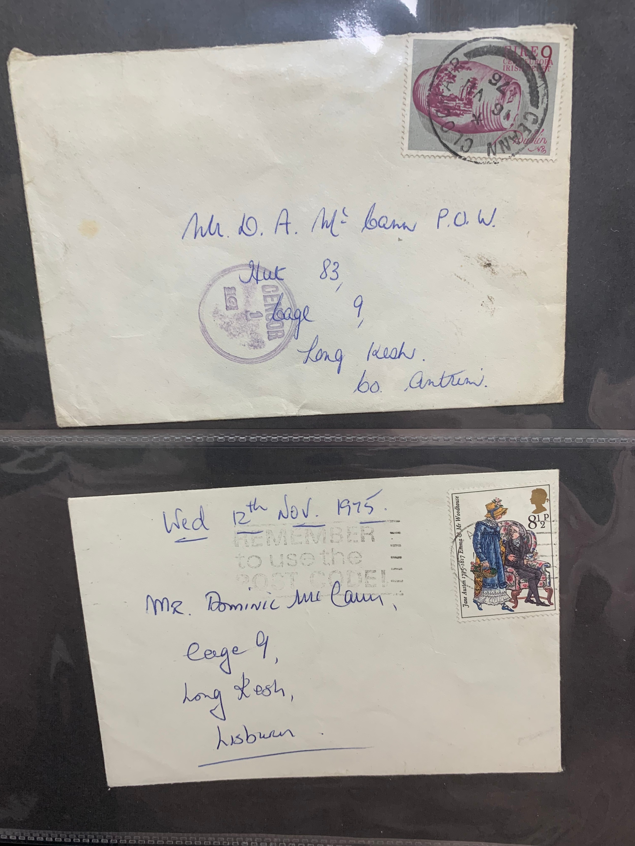Ireland, interesting Four Kings to QEII cover collection in binder, including Airmail, Paquebot - Image 12 of 36