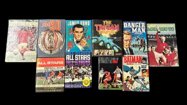 1960s Annuals and book collection, generally excellent to good plus, with 1965 Danger Man, 1966