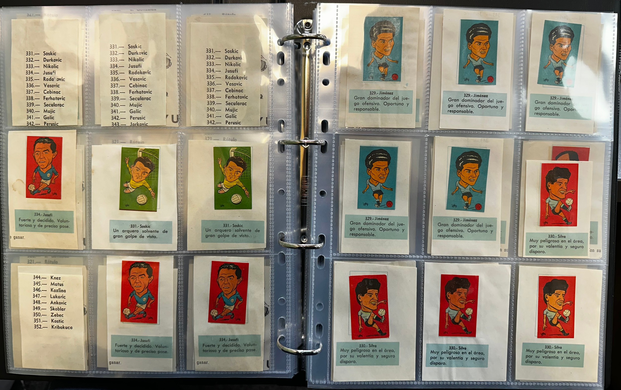 L.C.L./L.O.L. Chile 1962 World Cup Football stickers (approx. 2,500), in 2 albums, all in plastic - Image 3 of 23