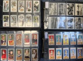 Collection of cigarette cards, mainly complete sets in plastic sleeves, in 8 albums with cover