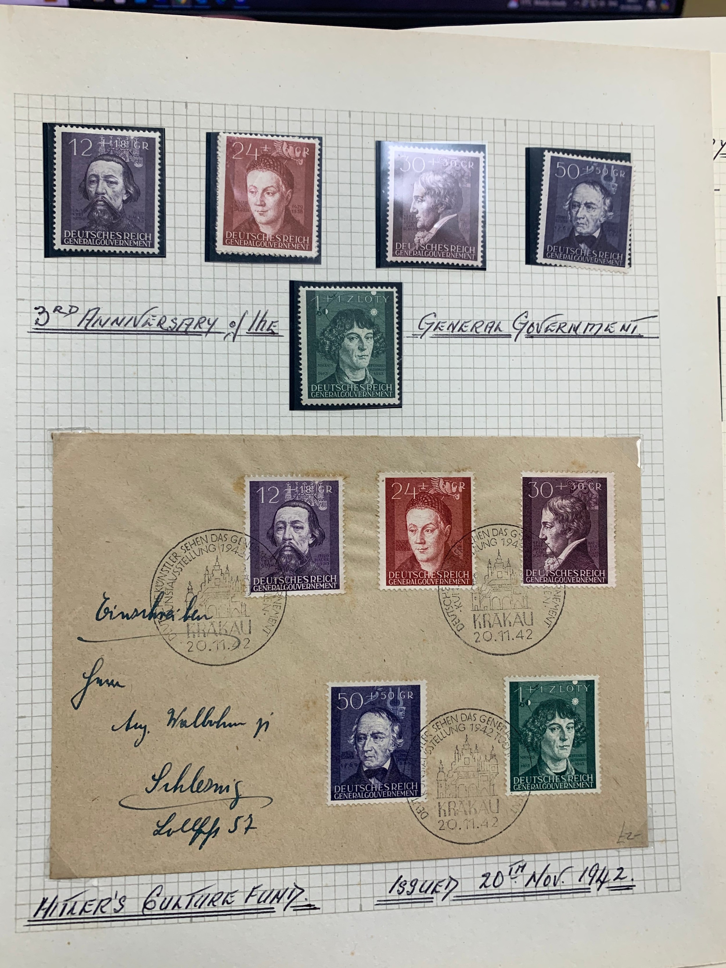 German Occupation of Poland, 1939-45 well presented collection in binder to include; 1944 Hitler’s - Image 12 of 15