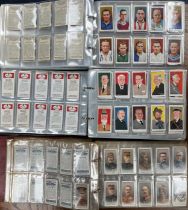 Collection of cigarette cards in 9 full albums, complete and part sets in mixed condition,