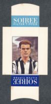 Soiree Cigarettes, Mauritius, Famous Footballers uncut packet issue, No.28 Alf McMichael,