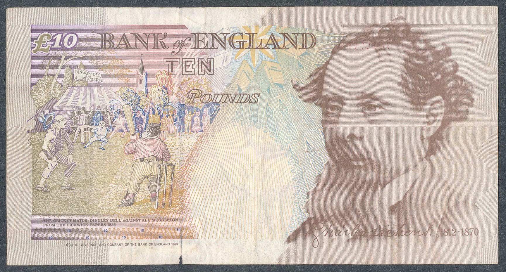 Kentfield £10 D22 Error Banknote. D22 949251 - Image 2 of 3