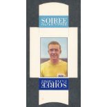 Soiree Cigarettes, Mauritius, Famous Footballers uncut packet issue, No.7 Eddie Hopkinson,