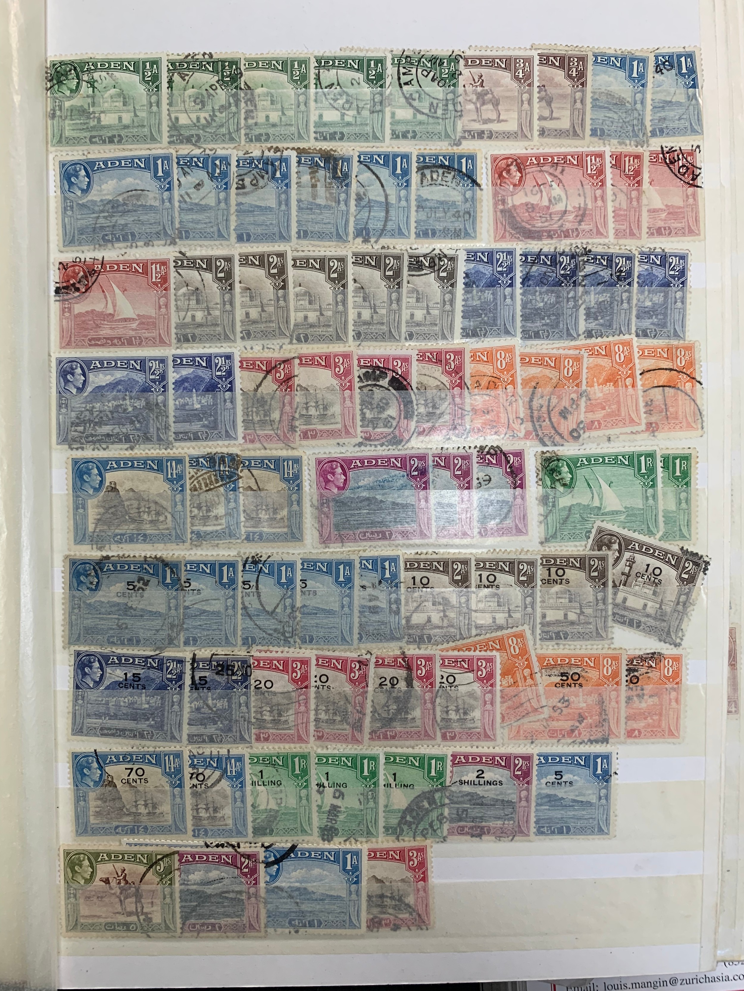 British Commonwealth, Kings heavily duplicated and well-filled stockbook of KGV short sets from