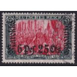 German Post Offices in Morocco 1911-18 6p.25c on 5m Carmine and Black (SG 63), Used, Cat Val £475