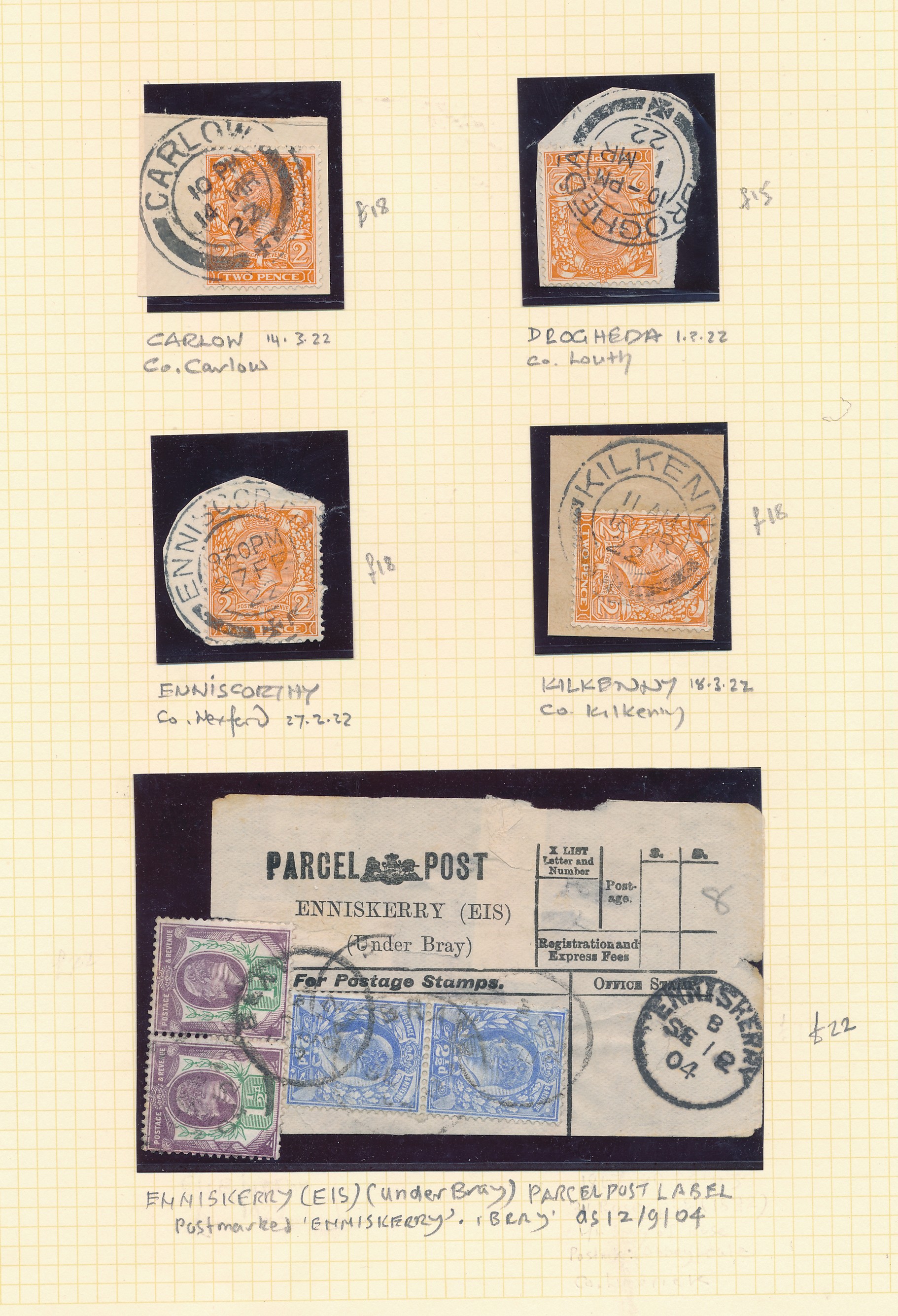 Great Britain, Irish Cancellations, superb collection of GB FU/U with Irish postmarks (location in - Image 6 of 13