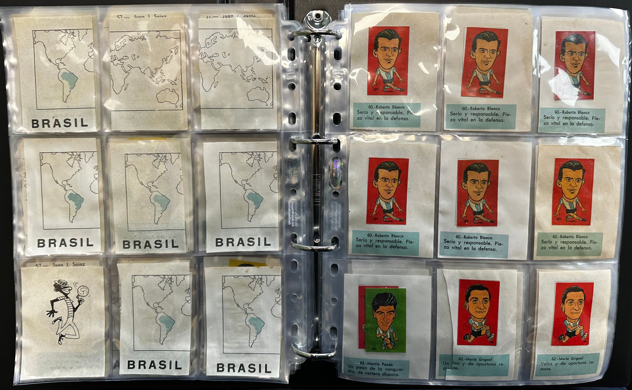 L.C.L./L.O.L. Chile 1962 World Cup Football stickers (approx. 2,500), in 2 albums, all in plastic - Image 7 of 23