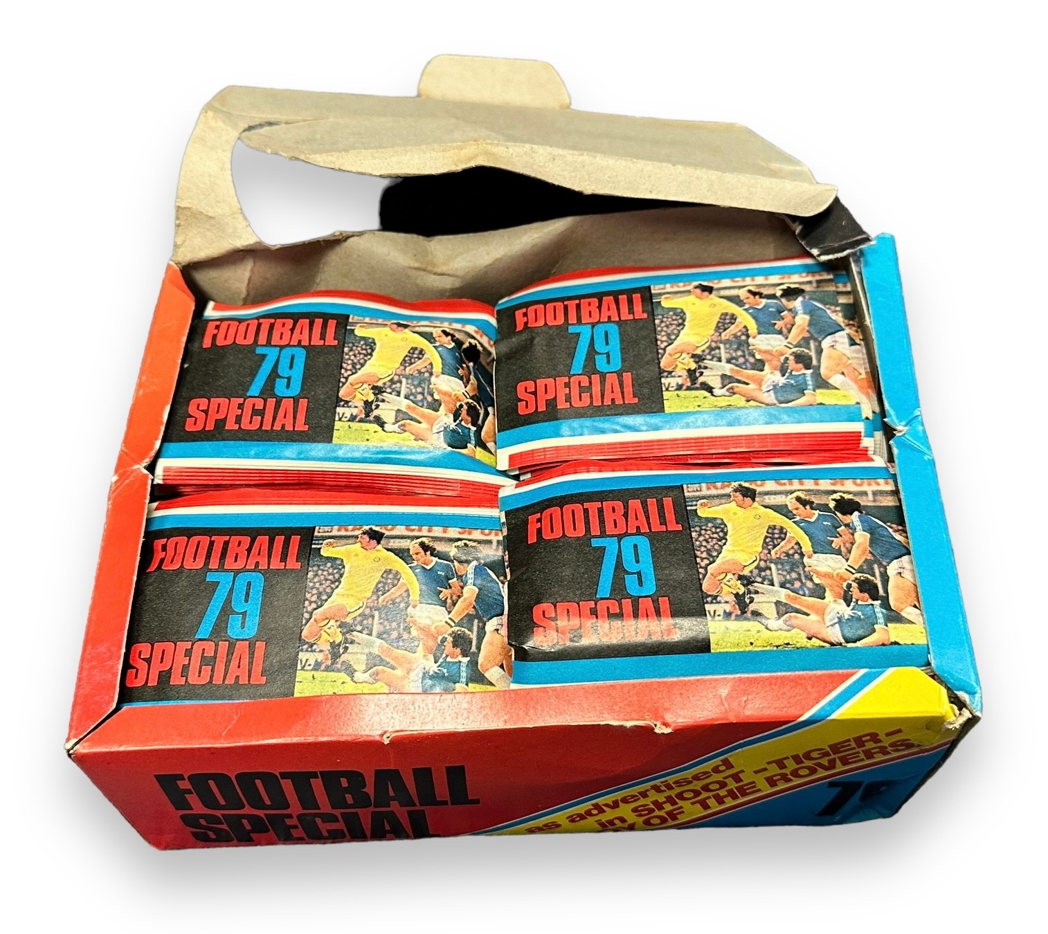 Trade stickers, Americana, 'Football Special 79', Counter Display Box containing approx. 200 packets