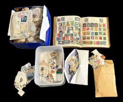 World collection in Weston album & loose, including small qtys or foreign stamps and loose