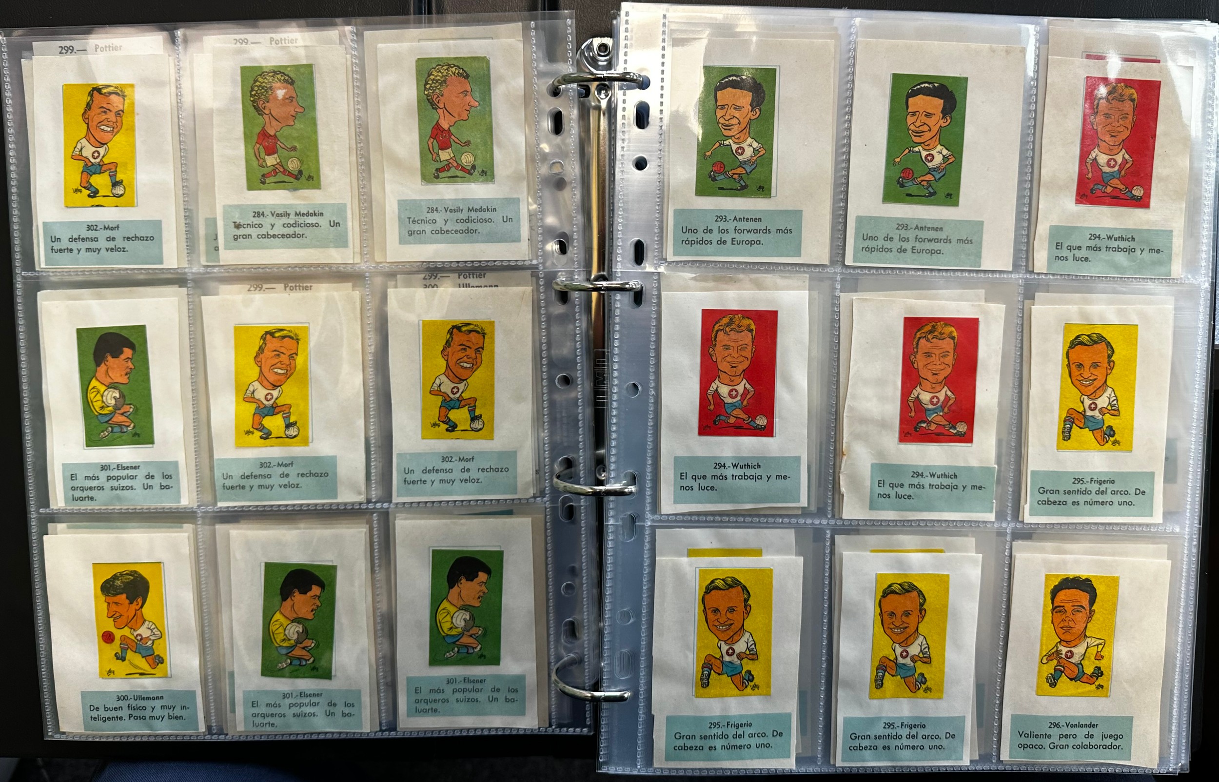 L.C.L./L.O.L. Chile 1962 World Cup Football stickers (approx. 2,500), in 2 albums, all in plastic - Image 14 of 23