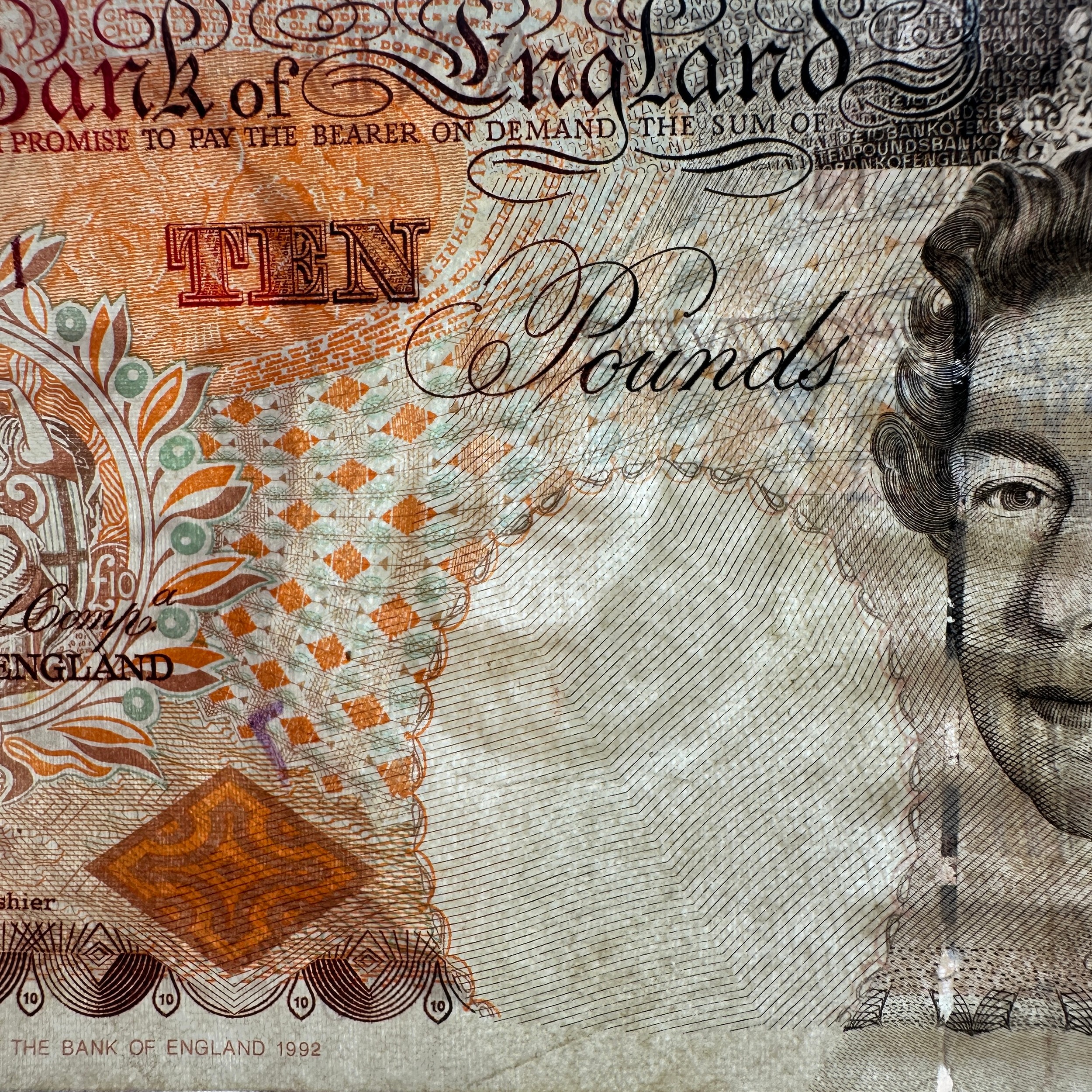 Kentfield £10 D22 Error Banknote. D22 949251 - Image 3 of 3