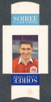 Soiree Cigarettes, Mauritius, Famous Footballers, uncut packet issue, No.31 John Atyeo, Bristol City