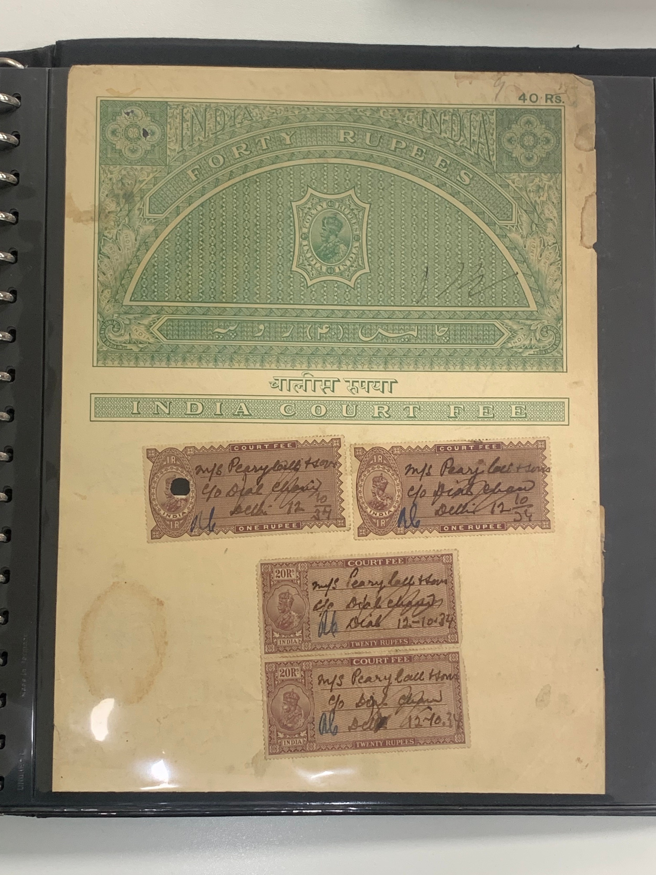 India – Revenues, neatly presented and interesting collection in well-filled binder, including; - Image 42 of 48