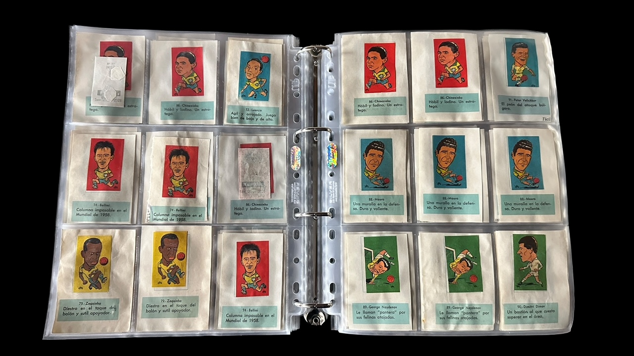 L.C.L./L.O.L. Chile 1962 World Cup Football stickers (approx. 2,500), in 2 albums, all in plastic - Image 16 of 23