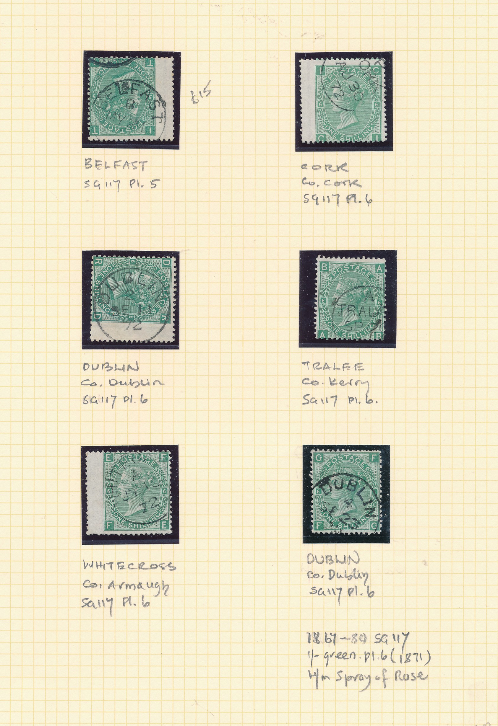 Great Britain, Irish Cancellations, superb collection of GB FU/U with Irish postmarks (location in - Image 9 of 13