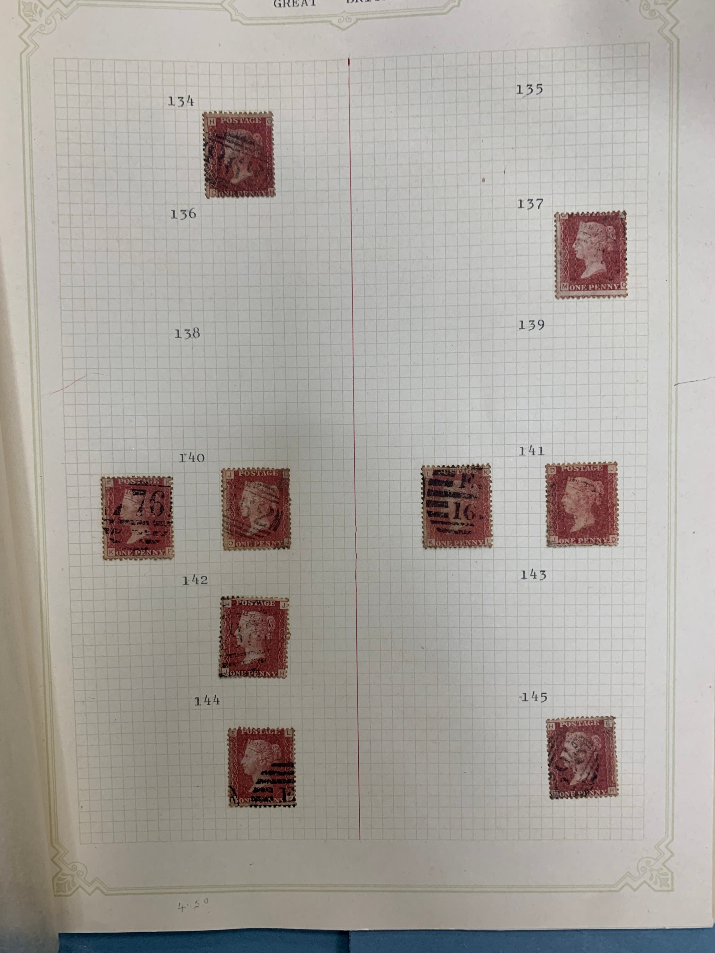 Great Britain, 1858-64 annotated and well-laid out collection of 1d Penny Reds FU from plate 73 to - Image 5 of 12