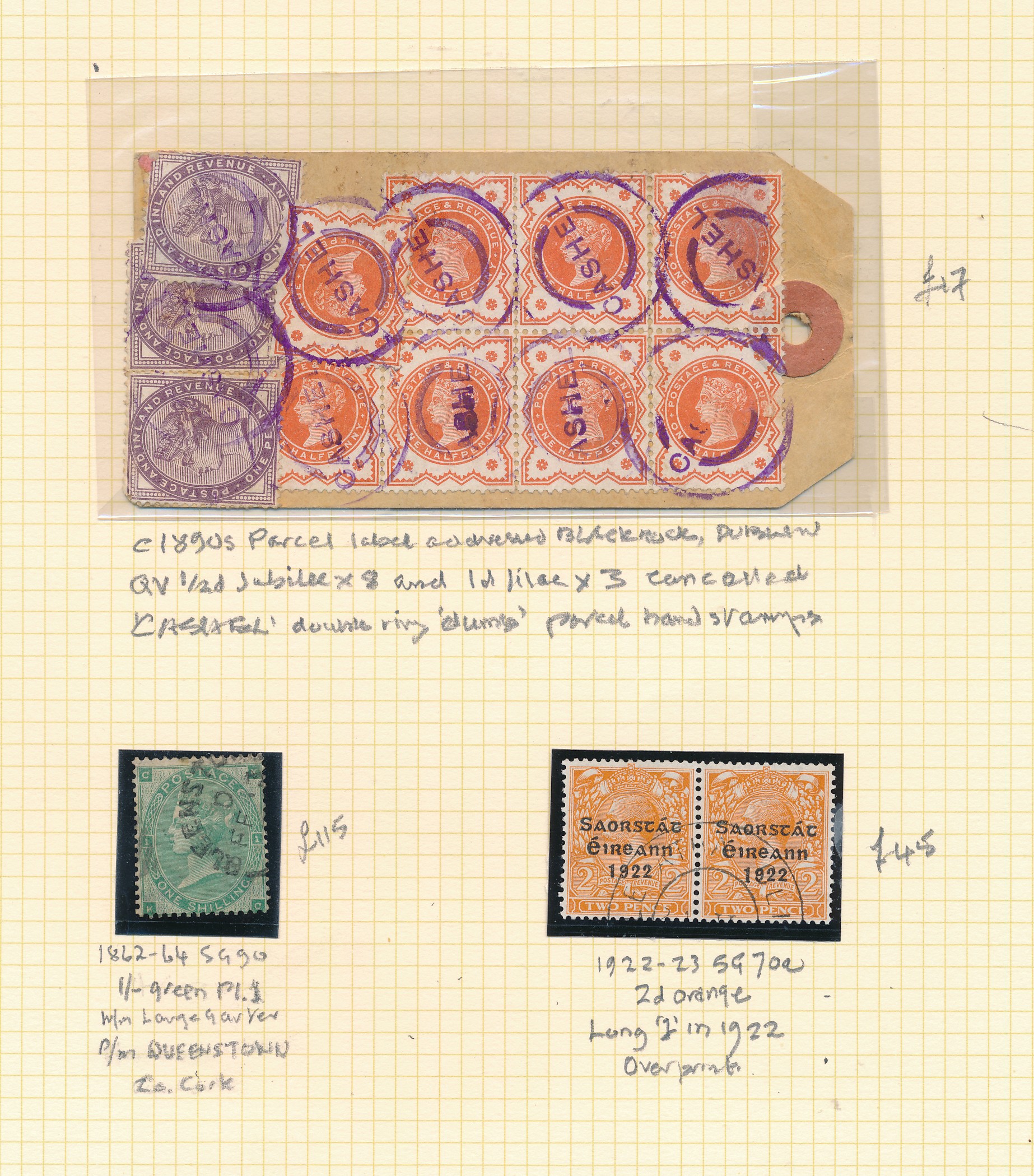 Great Britain, Irish Cancellations, superb collection of GB FU/U with Irish postmarks (location in - Image 3 of 13