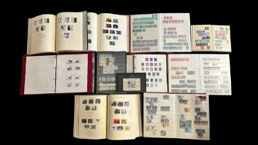 World collection in four stockbooks / albums, to include; Qv-QEII BC coln in well-filled binder