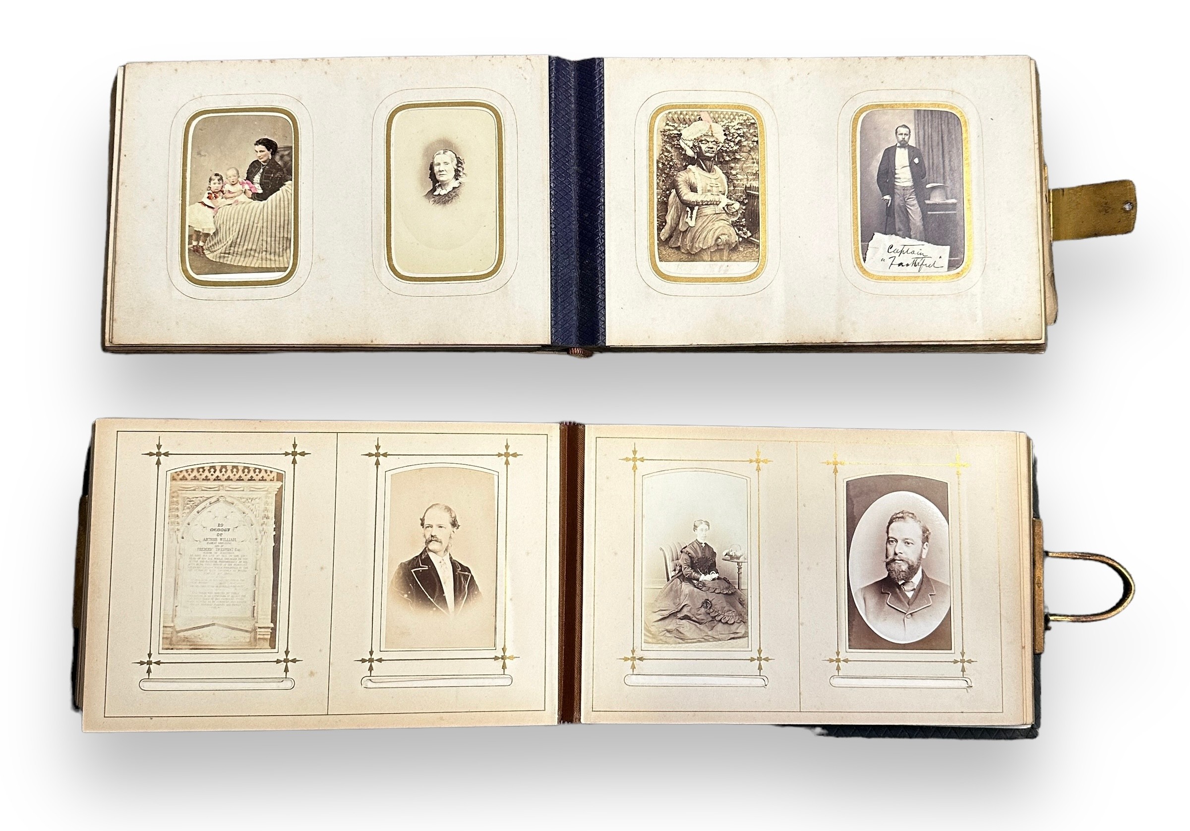 A collection of Victorian photographic cabinet cards / Cartes de Visite, with 151 cards in 3 - Image 5 of 5