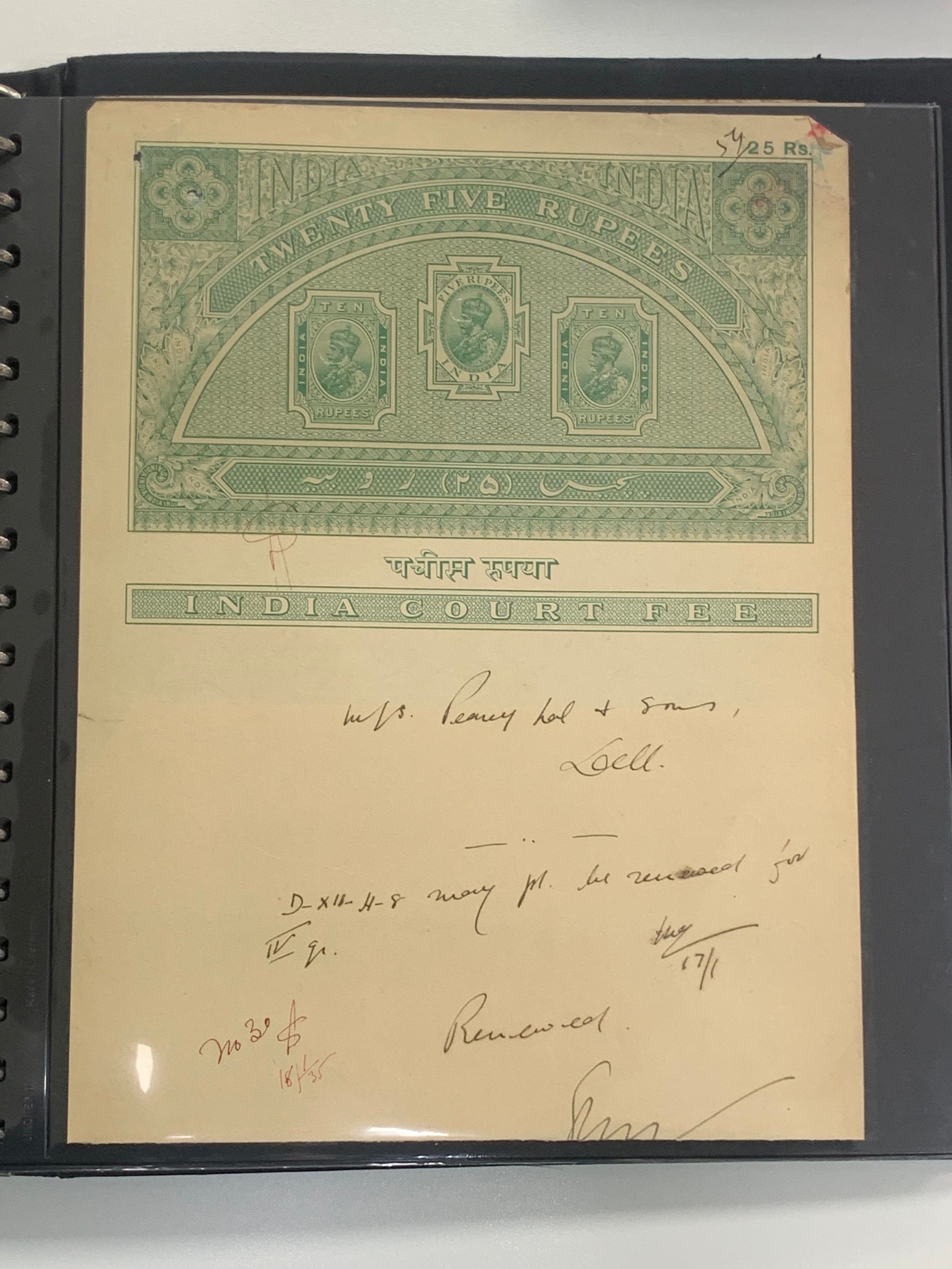India – Revenues, neatly presented and interesting collection in well-filled binder, including; - Image 37 of 48