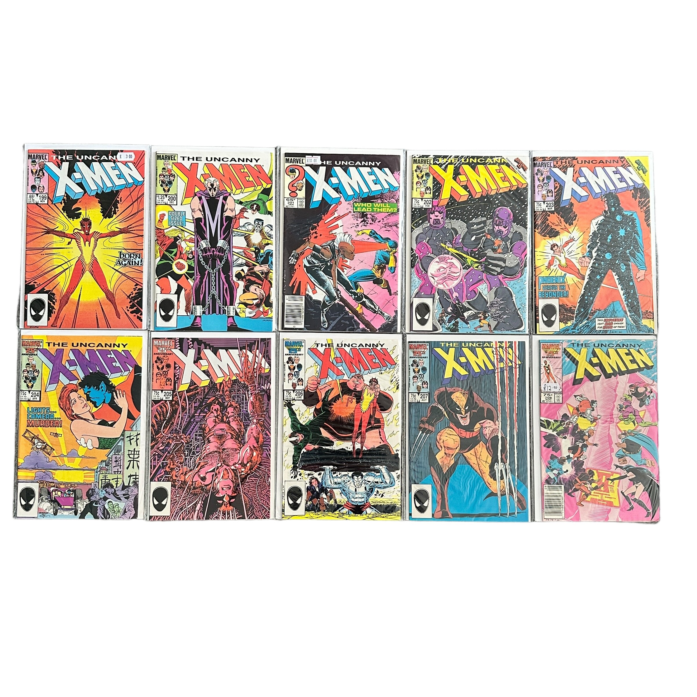 Marvel Comics The Uncanny X-Men 1980s Nos 178,-181, 186-192, 194, 196-208: All 25 comics are - Image 2 of 2