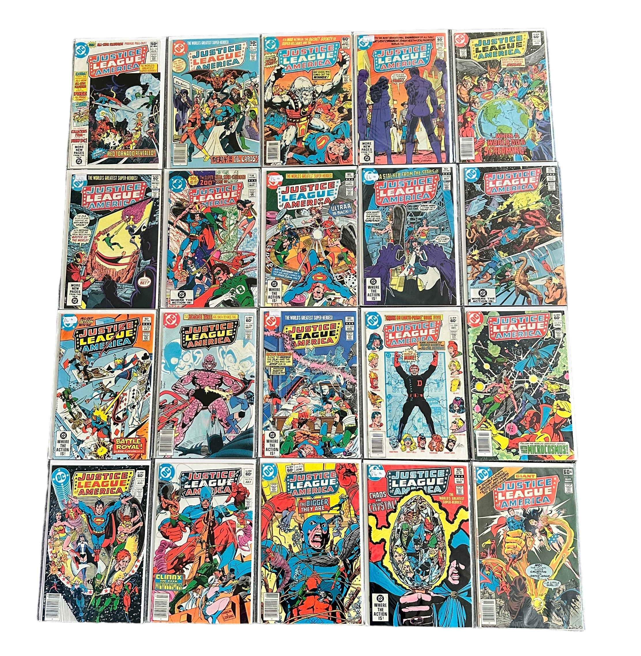 DC Comics Justice League Of America 1970/80s Nos 152, 154, 158, 160, 161, 166-169, 171, 173, 175-