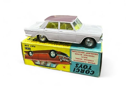 Corgi FIAT 2100 No. 232, pink with mauve roof, excellent (small residue mark to base) in good plus - Image 1 of 4