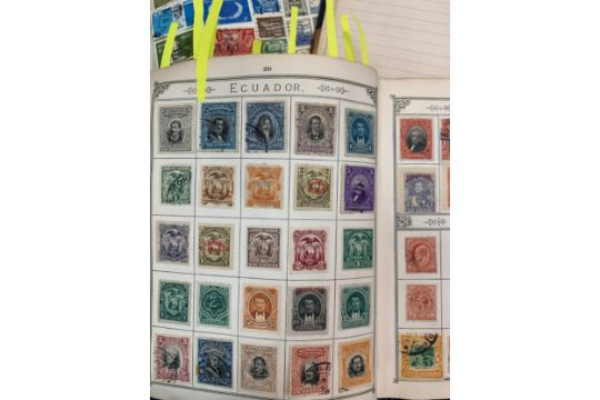 World stamp collection in old well-filled The Lincoln Stamp album, strength in early issues - Image 20 of 25