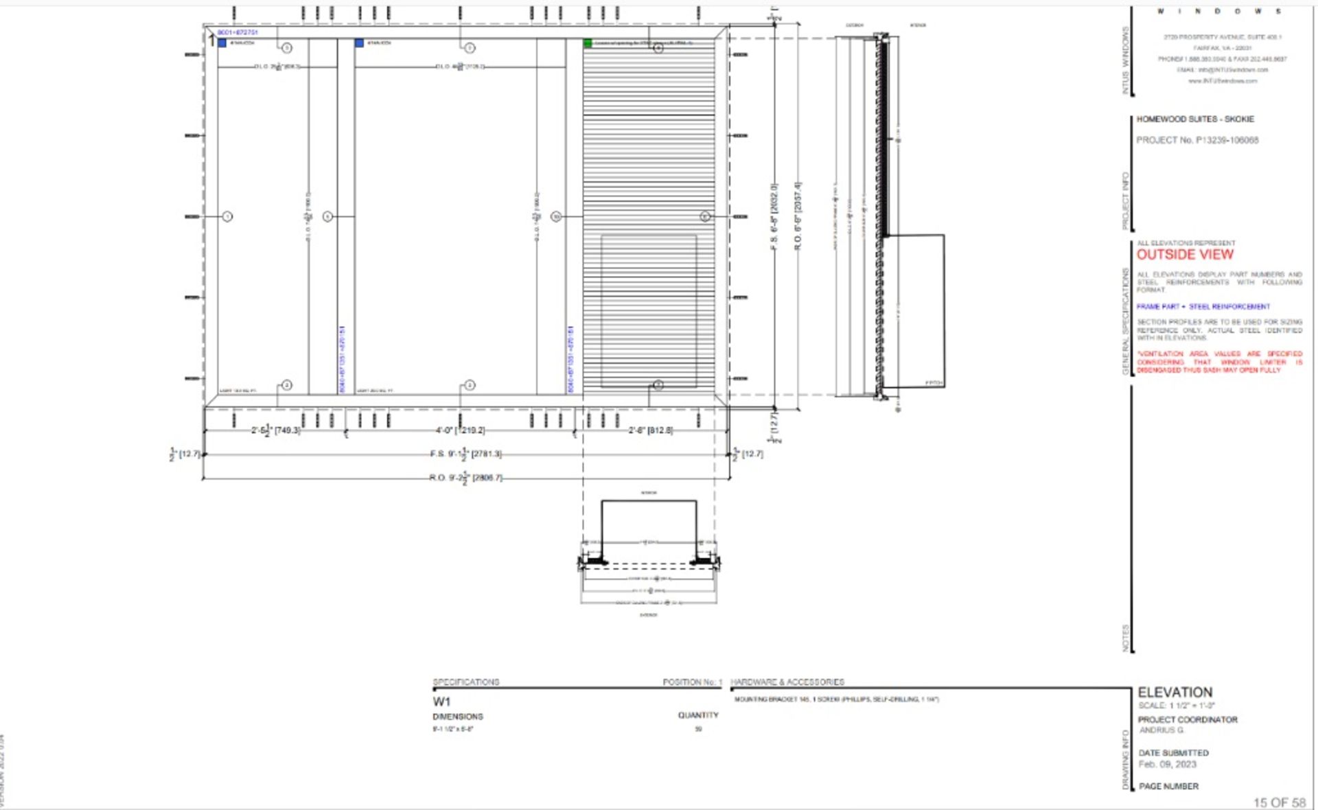 (85) Polymer Windows on 7 Pallets for New Construction, Includes Drawings and Hardware - Image 2 of 13