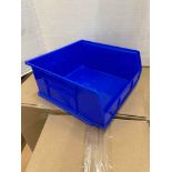 (2 Boxes) Uline Akro Plastic Stackable Bins