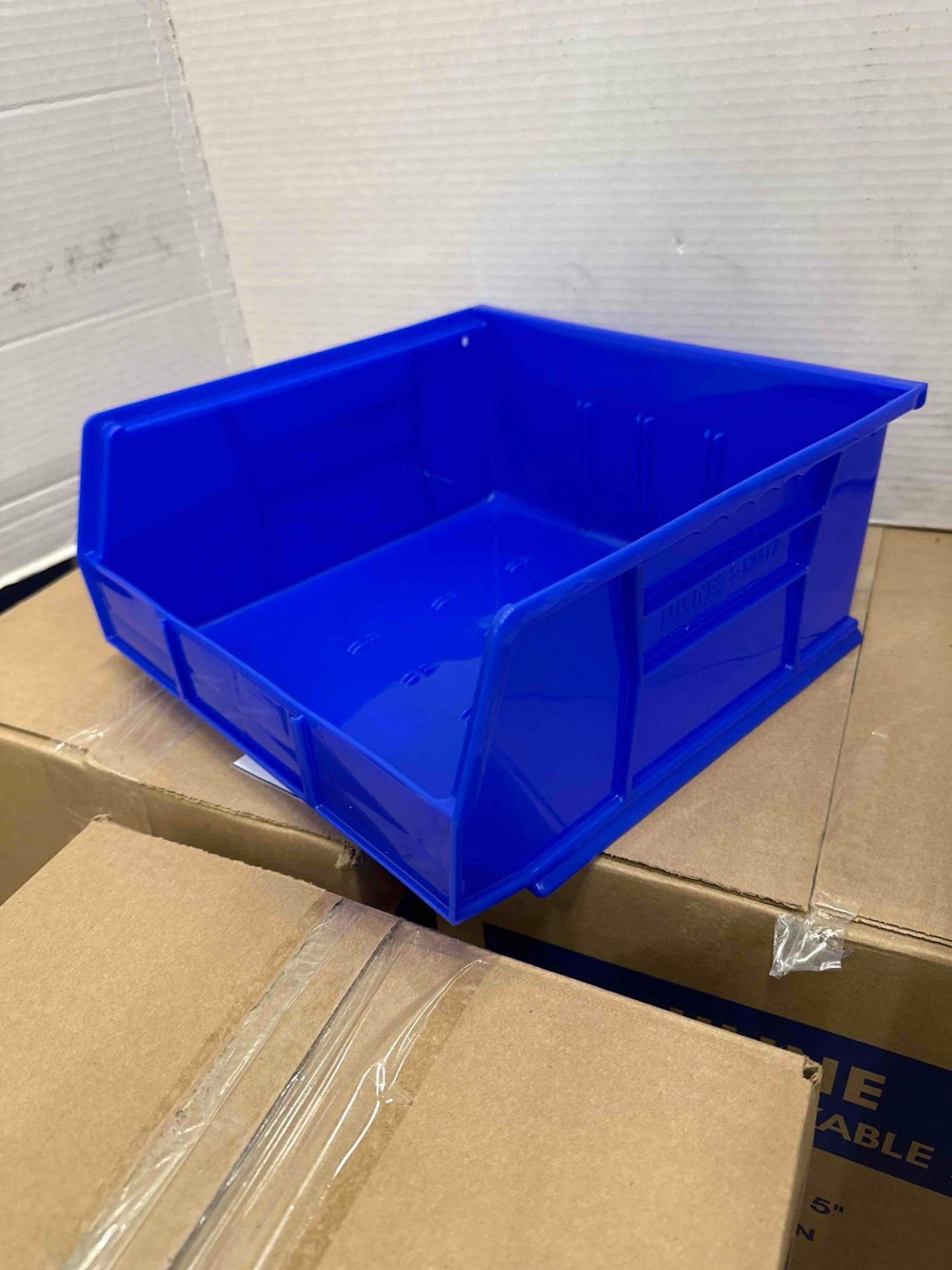 (2 Boxes) Uline Akro Plastic Stackable Bins